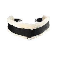 Hy Equestrian Detachable Faux Fur Elasticated Girth Nat/Blk