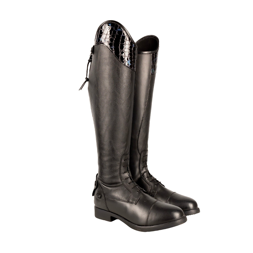 Hy Equestrian Aliano Riding Boots Black/Blue