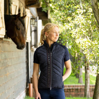 Hy Equestrian Elevate Style Gilet Navy/Berry