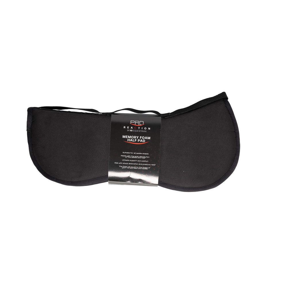 Proreaction Memory Foam Half Pad By Hy Equestrian Black