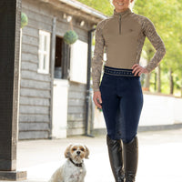 Hy Equestrian Elevate Allure Riding Tights Metal Grey