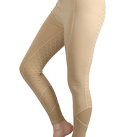 Hy Equestrian Children'S Fordwich Riding Tights Beige