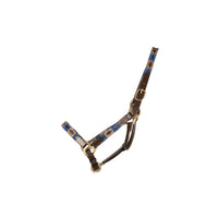 Hy Equestrian Polo Leatherheadcollar Navy/Fossil