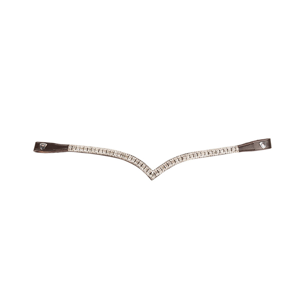 Propresicce Signature V Diamante Browband  Brown/Silver