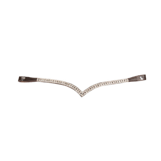 Propresicce Signature V Diamante Browband  Brown/Silver