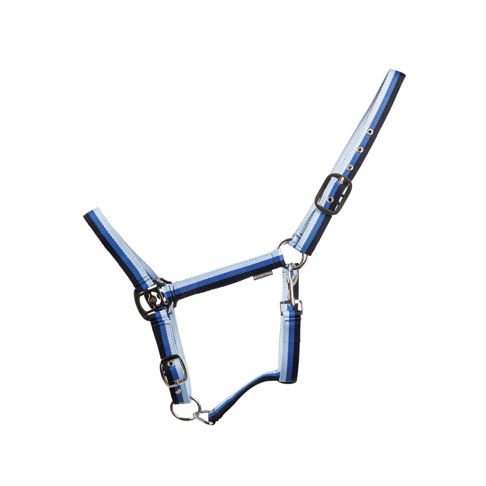 Hy Equestrian Trinity Headcollar Navy/Blue/L Blue
