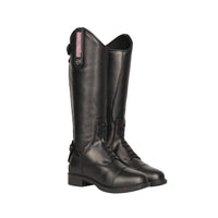 Hy Equestrian Cascano Riding Boots Child Black/Pink Diamante