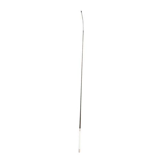 Hy Equestrian Dressage Whip White Leather Handle Black