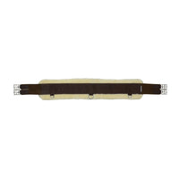 Hy Equestrian Detachable Fauxfur Elasticated Girth Nat/Brn