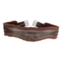 Hy Equestrian Fleece Lined Gp/Jumping Contour Girth Brn/Brn