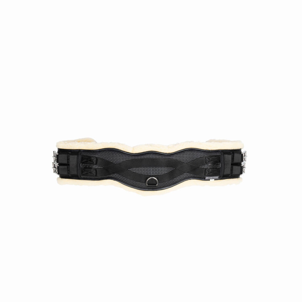 Hy Equestrian Fleece Lined Dressage Contour Girth Blk/Nat