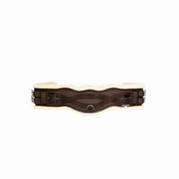 Hy Equestrian Fleece Lined Dressage Contour Girth Brn/Nat