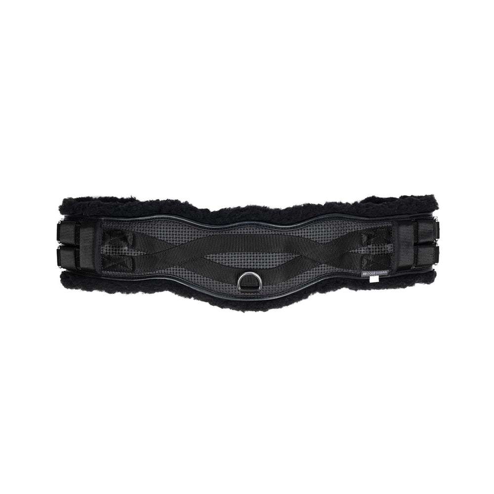 Hy Equestrian Fleece Lined Dressage Contour Girth Blk/Blk