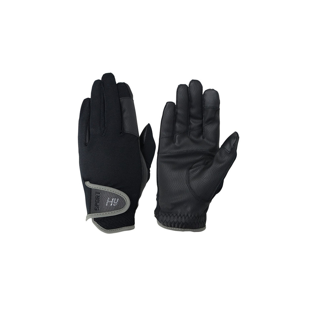 Hy Equestrian Sport Dynamic Lightweight Riding Gloves Black