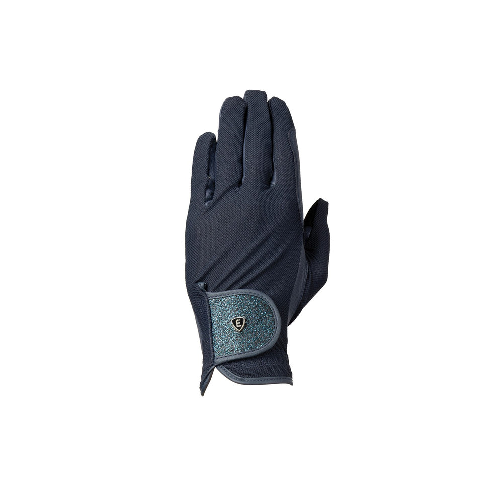 Elevate Glitter Flex Mesh Riding Gloves By Hy Navy