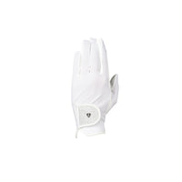 Elevate Glitter Flex Mesh Riding Gloves By Hy White