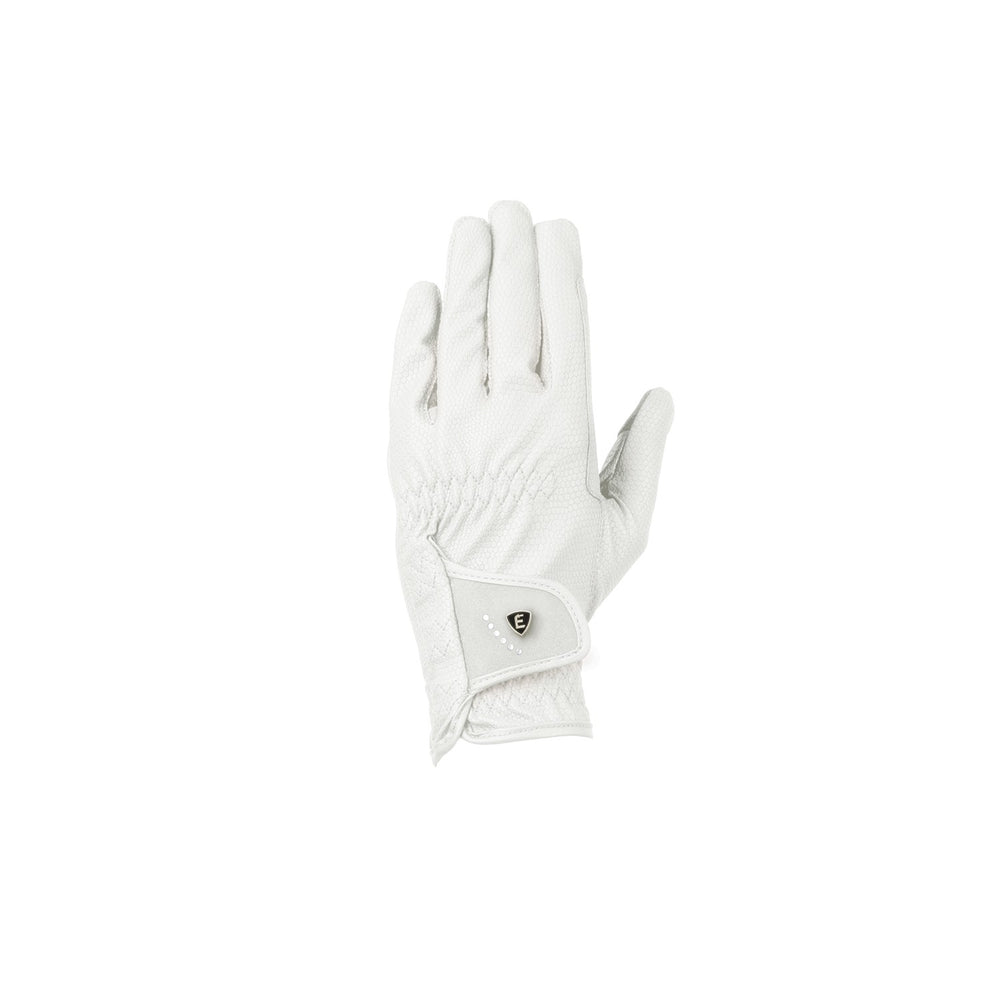 Elevate Luxe Touch Riding Gloves By Hy Equestrian White