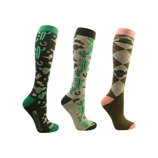 Hy Equestrian Wild Wild West Socks Adult Insense/Hazel