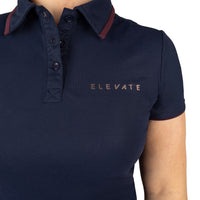 Elevate Allure Polo By Hy Equestrian Navy/Berry