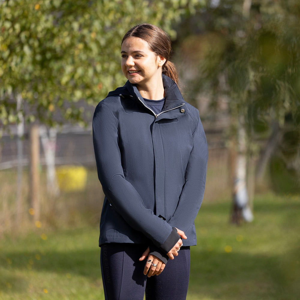 Hy Equestrian Elevate Lightweight Waterproof Jacket Navy