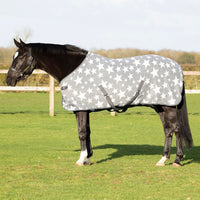 Hyconic Accent Fleece Rug Grey With White Stars