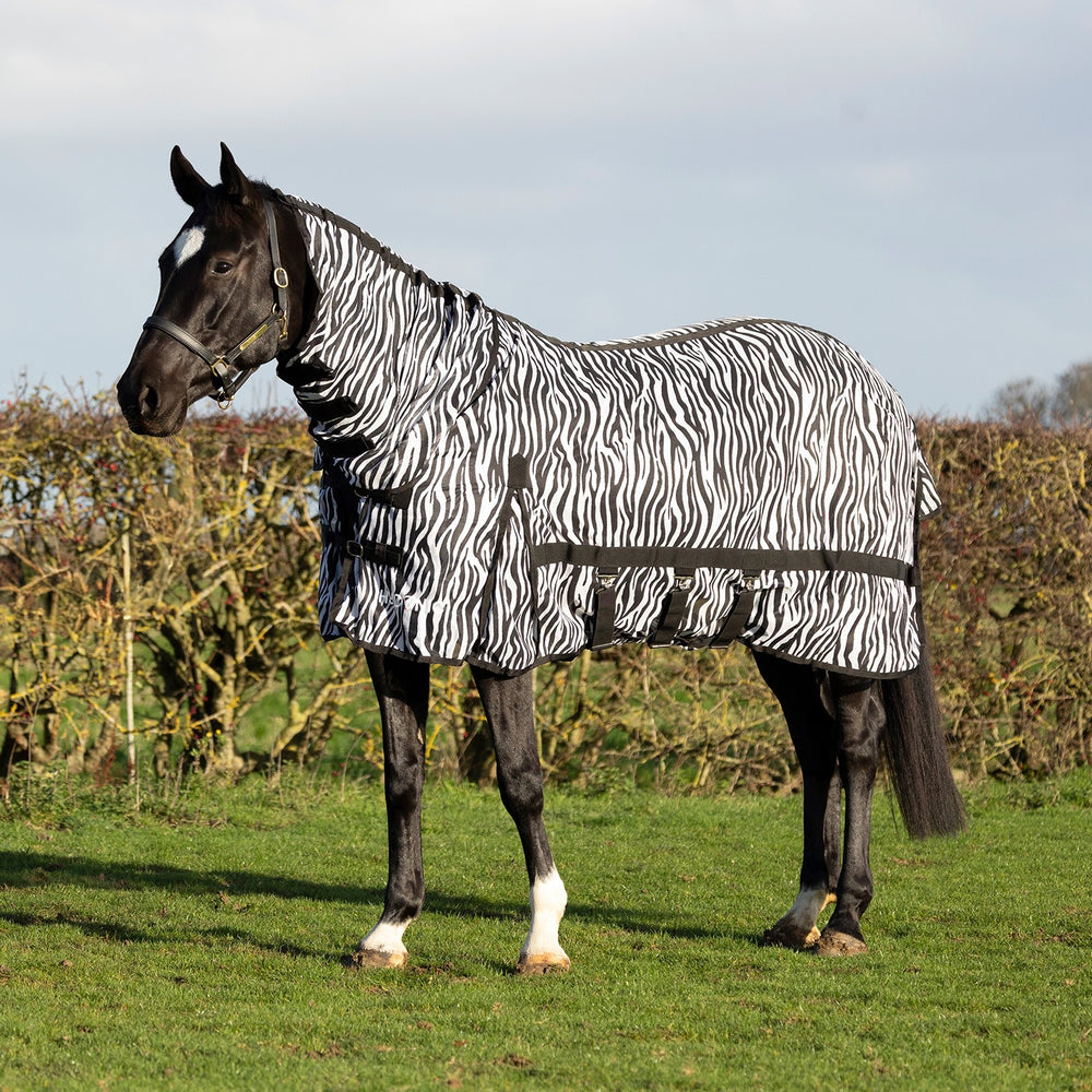 Hyconic Zebra Combi Fly Rug Black/White