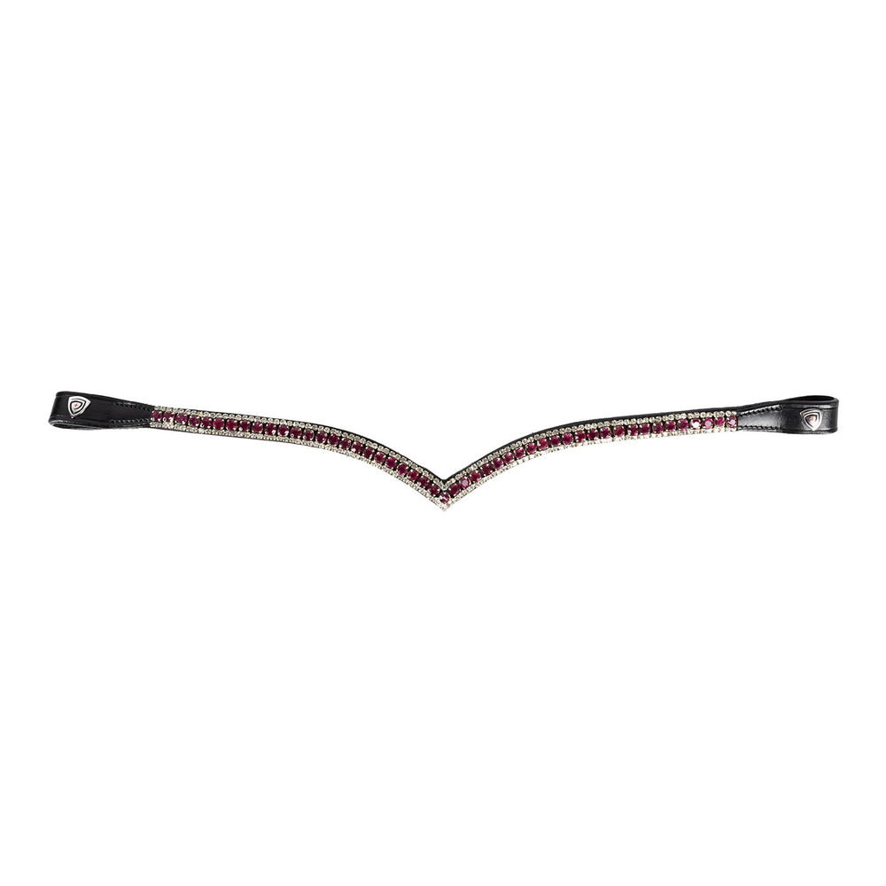 Propresicce Signature V Diamante Browband Black & Pink/Silve