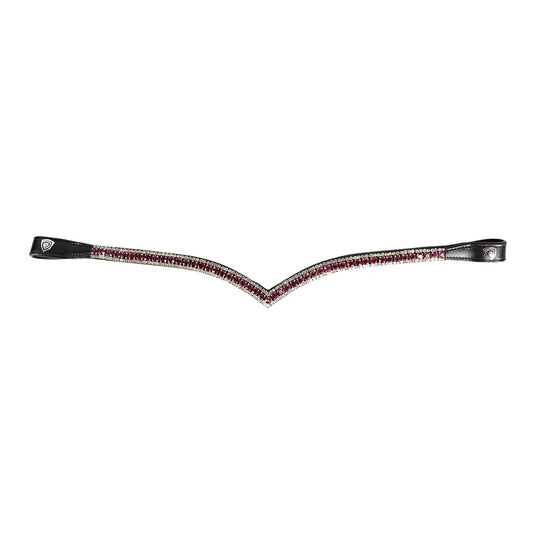 Propresicce Signature V Diamante Browband Black & Pink/Silve