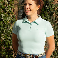 Hy Equestrian Elevate Essential Polo Shirt Ice Blue