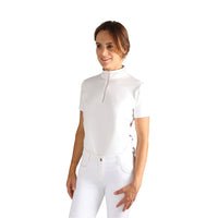 Hy Equestrian Roka Rose Show Shirt White/Rose Gold