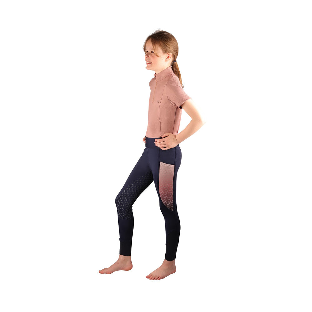 Elevate Mizs Riding Tights By Hy Equestrian Navy