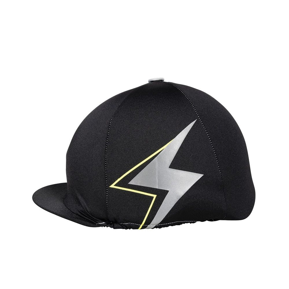 Silva Flash Reflective Hat Silk By Hy Equestrian Blk/Rflec