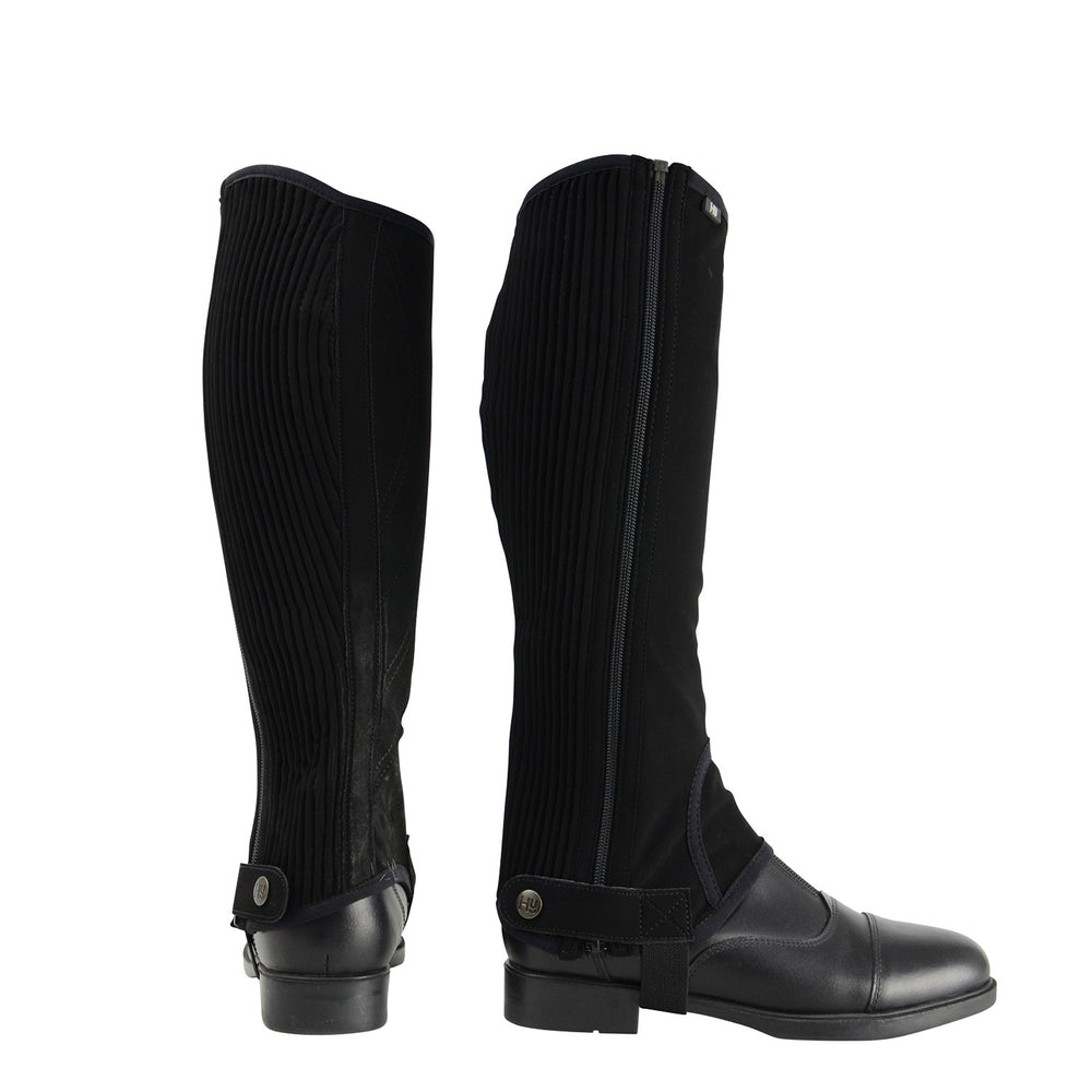 Hy Equestrian Synthetic Nubuck Chaps Black