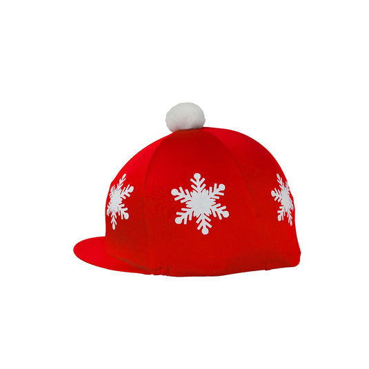 Hy Equestrian Snowflake Withpom Pom Hat Cover Christmas Re