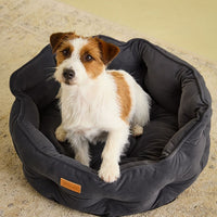 Joules Chesterfield Pet Bed Grey