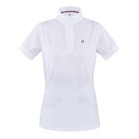 Classic Women's Short-Sleeved Show Shirt with Mesh Panels