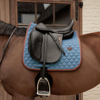 Kentucky Horsewear Saddle Pad Onion Quilt Leather Neon - jumping & dressage available