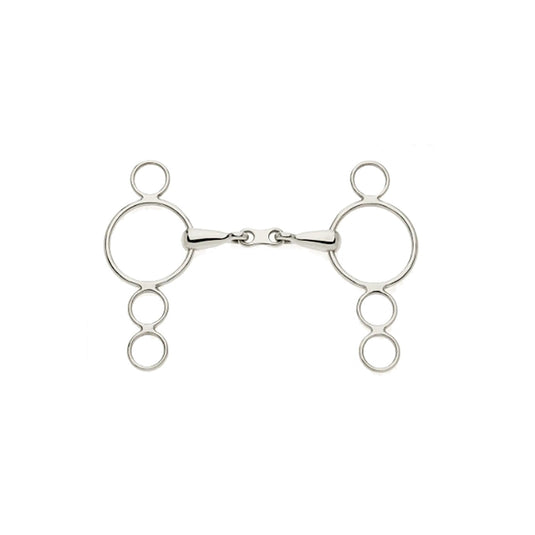 Lorina Continental 3 Ring French Link Snaffle