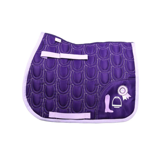 Little Rider Giddy Up Gymkhana Saddle Pad Purple/Lilac