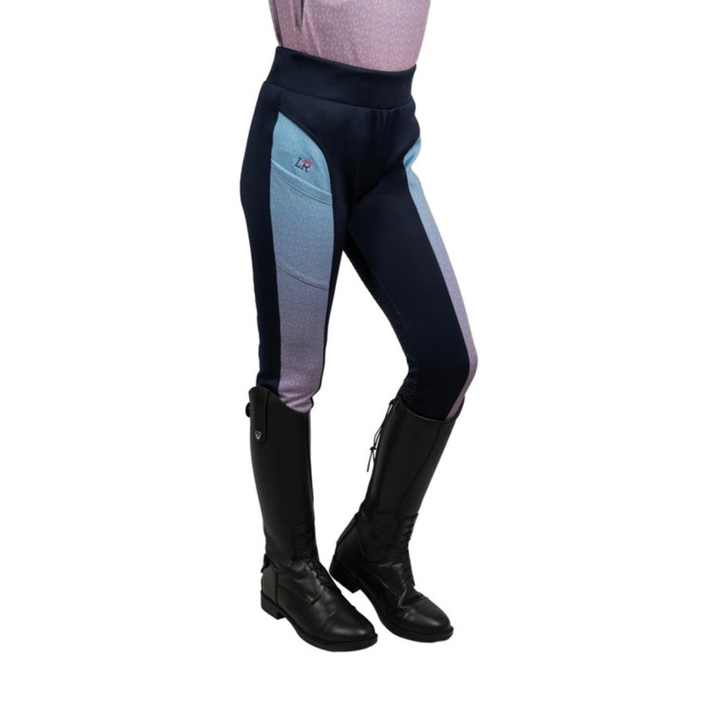 Little Rider Lucky Star Riding Tights Navy/Pink