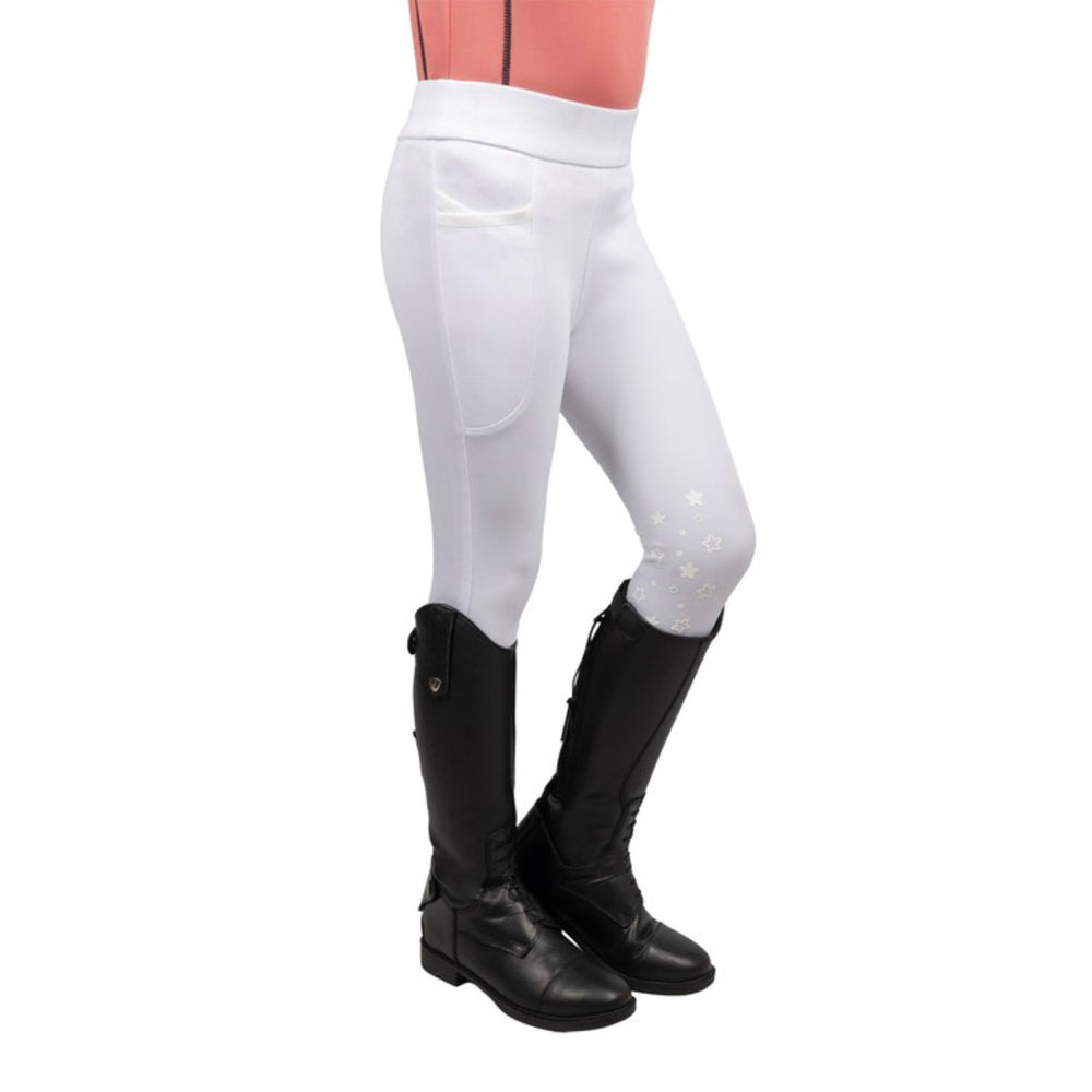 Little Rider Elevate Selena Riding Tights White