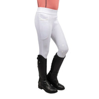 Little Rider Elevate Selena Riding Tights White