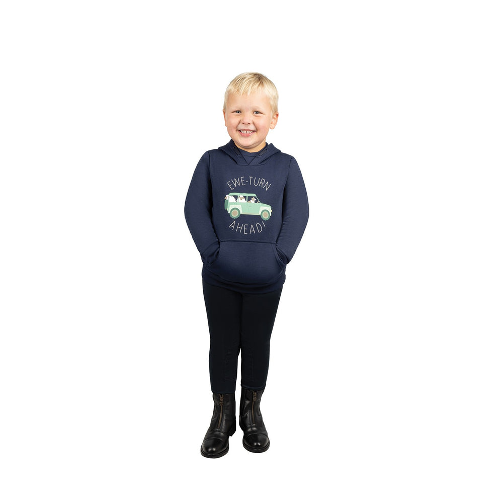 Ewe-Turn Ahead Collection Hoodie By Little Knight Navy