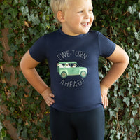 Ewe-Turn Ahead Collection T-Shirt By Little Knight Navy
