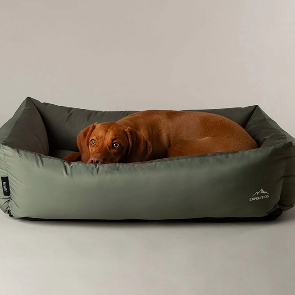 Scruffs Expedition Box Bed Khaki Green