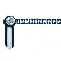 Showquest Boston Browband Navy/Pale Blue/Silver