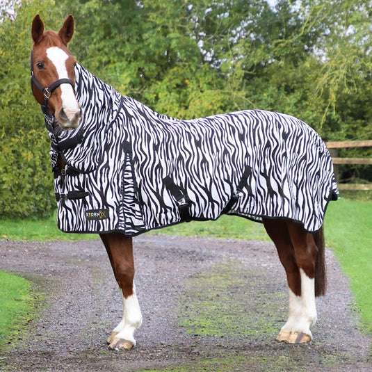 Stormx Original Zebra Print Fly Rug Black/White