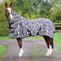 Stormx Original Zebra Print Fly Rug Black/White