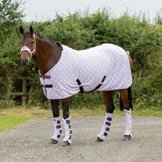 Supreme Products Dotty Fleece Rug Lavish Lilac