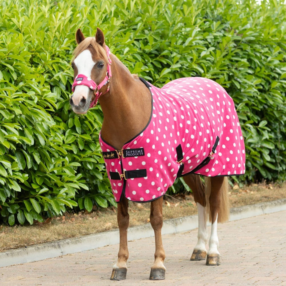 Supreme Products Dotty Fleece Rug Paradise Pink